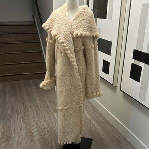Neiman Marcus Cream Teddy Jacket by Giuliano tesco